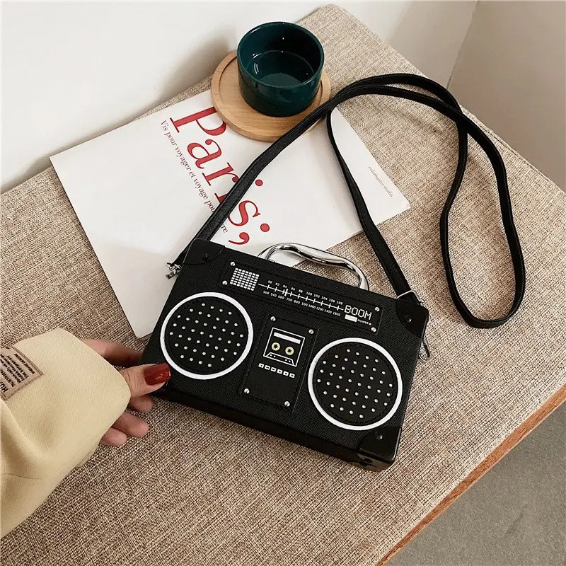 

Модные изысканные сумки на плечо, ретро-радио, повседневные женские тоуты, сумка для покупок, женская кожаная дизайнерская сумка для женщин ...