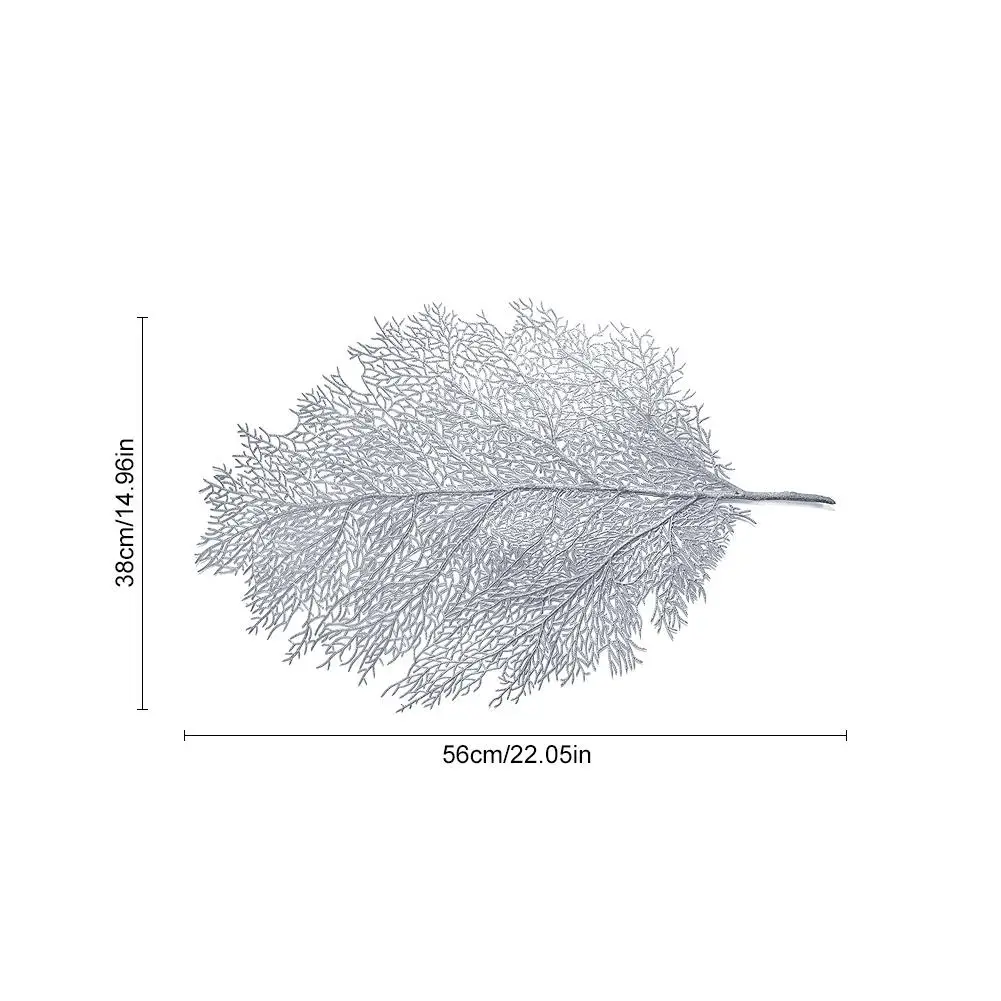 22*15 дюймов обеденный стол лист подстилки имитация коралловых веток моющиеся PP