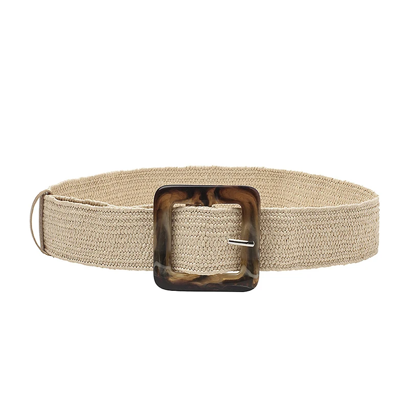 

Straw Weave Belt For Women Jeans Dress Decorative Waistbands Straw Ultra Wide Belts Vintage Ladies Waist Seal Decor