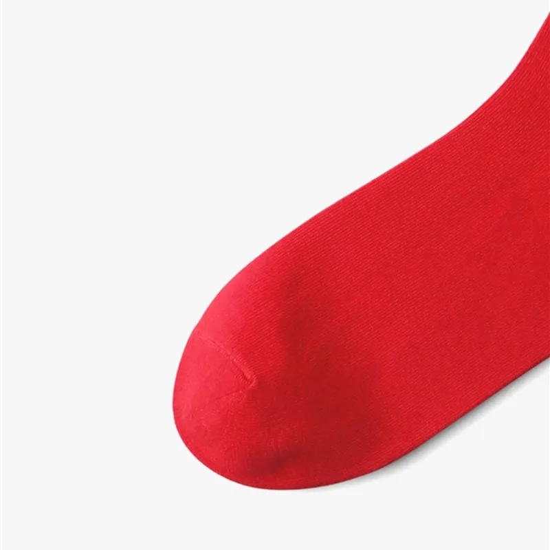 DOIAESKV оригинальные забавные носки мужские красные унисекс китайские на удачу