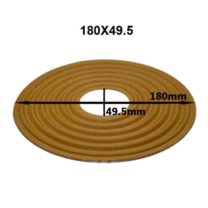 180x49.5mm 2 шт. 49,5/51,5/65,5/75,5/100 об/мин бренд OD180mm Упругая волна громкий Динамик сабвуфер низкочастотный динамик с басами Динамик ремонт паук демпфер - Цвет: 180x49.5mm