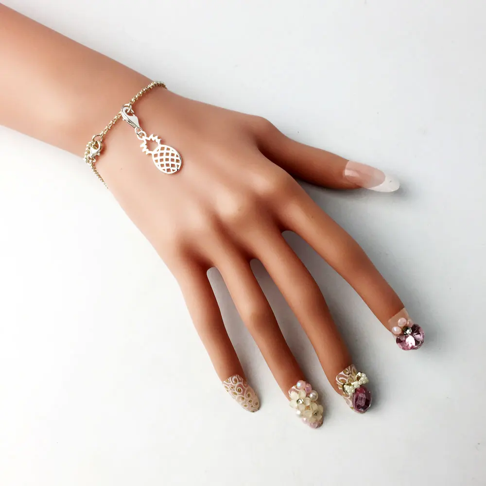 Подвески с подвеской в виде ананаса из стерлингового серебра 925 пробы модные