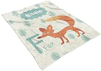 Online Le Coperte Dell'alfabeto Per Ragazzi E Ragazze Sono Per La Coperta Da Tiro In Pile Leggero Caldo Personalizzato Fox Per L'apprendimento Dei Bambini