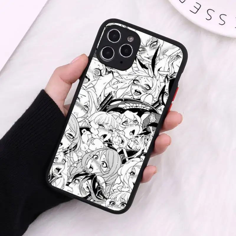 

Anime girl cartoon japan Phone Case Matte Transparent for iPhone 7 8 11 12 s mini pro X XS XR MAX Plus cover funda