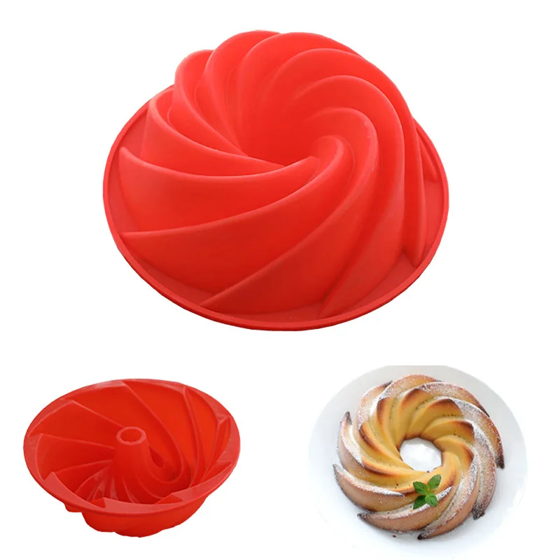 Силиконовая форма для выпечки в форме спирали 9 дюймов | Дом и сад
