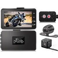 1080p hd motorcycle camera dvr waterproof night vision motorbike dash cam dual lenses universal parking monitor driving recorder
