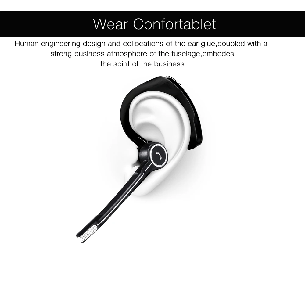 Bluetooth наушники с голосовым отчетом bluetooth гарнитура беспроводная шумоподавлением