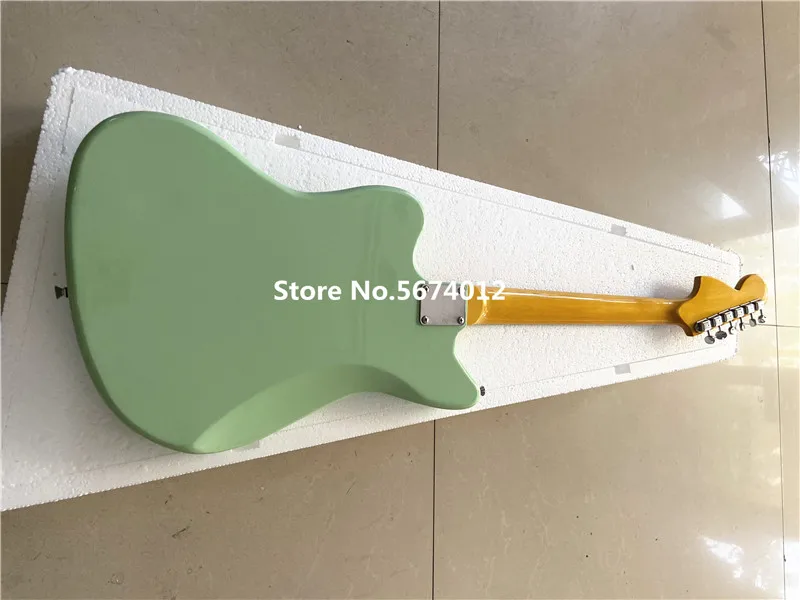 

High quality heritage classic six-string surf green jazz electric guitar, rosewood fingerboard free shipping