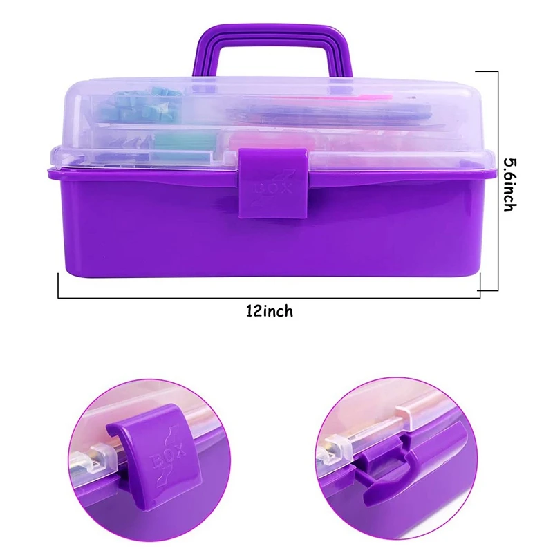 

5D Diamond Painting Accessories 574Pcs, Diamond Art Storage Case with Diamond Embroidery Box for DIY Art Crafts