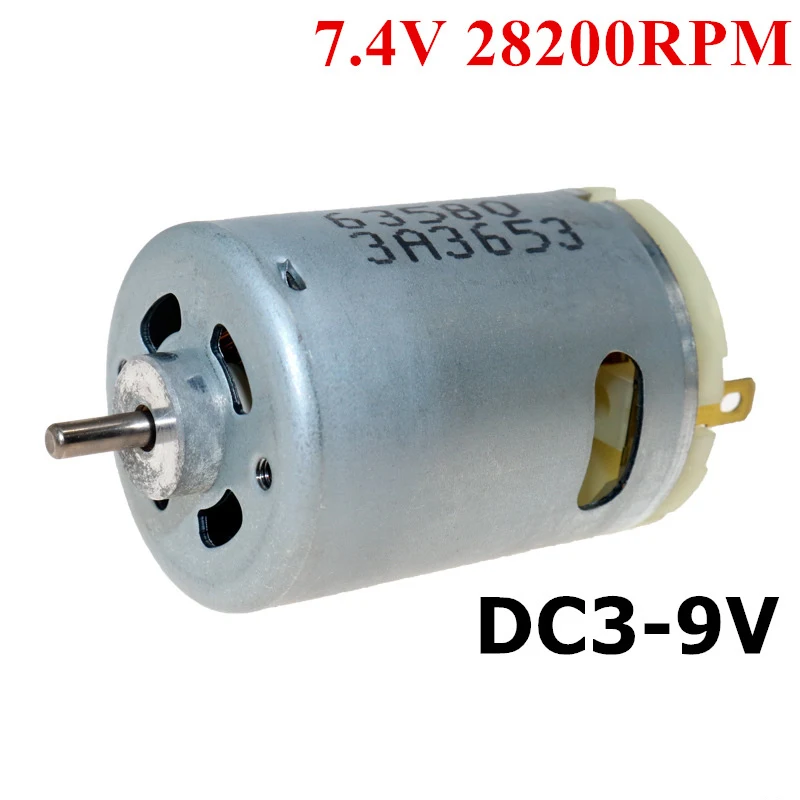 Высокоскоростной мотор RS540 3 в 6 9 11800-35000 об/мин микро мощный для