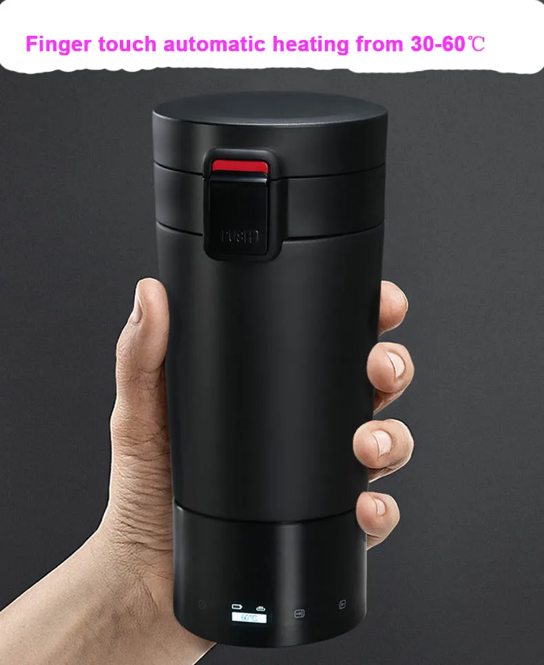 Высокое качество того же Эмбер литиевая батарея оэм power bank нагревательная кофейная чашка термос бутылка 30-80 градусов Автоматический нагрев