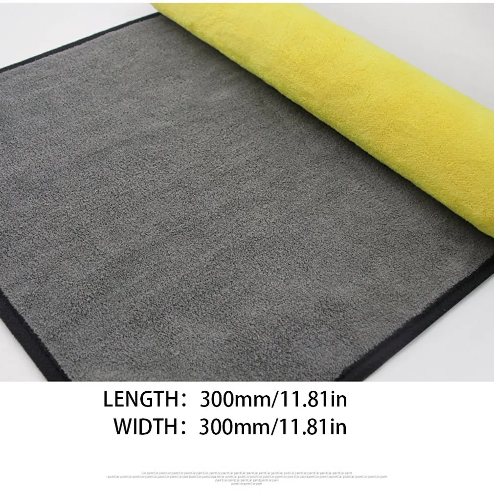 

Super Thick Plush Microfiber Car Cleaning Cloth Wet and Dry Dirt Dust Car Wiping Washing Towel Good Water Absorption