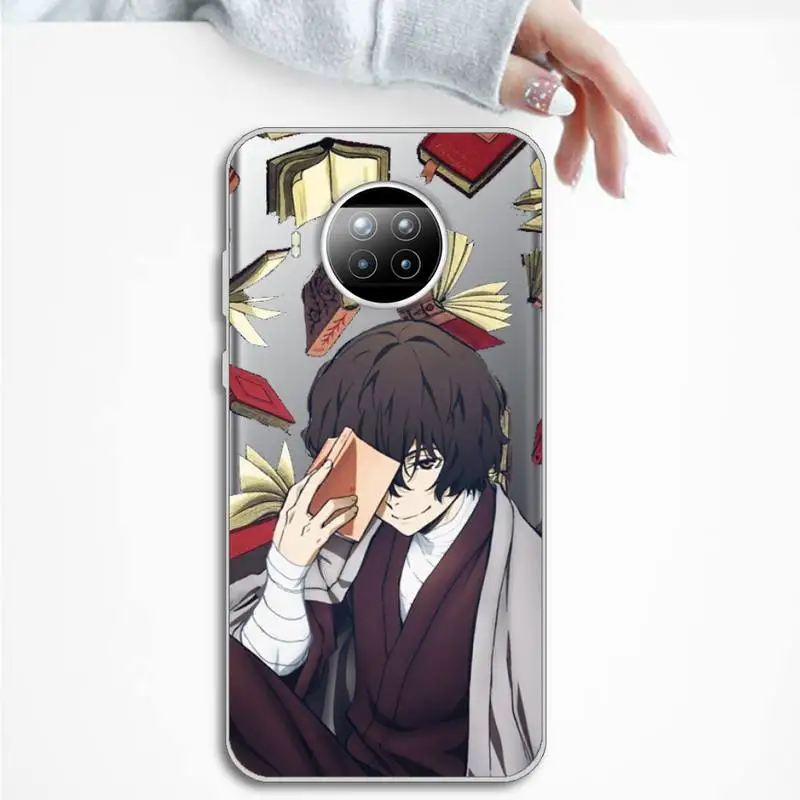 

Anime Bungou Stray Dogs Phone Case Transparent for Xiaomi mi Redmi note 10 t 8 9 pro lite 11 Samsung S 8 9 10 20 plus ultra