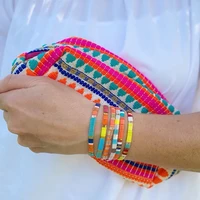 tila rice beads multi layered bracelet beaded bracelets jewelry handmade jewellery adjustable pulseras bracelets on hand