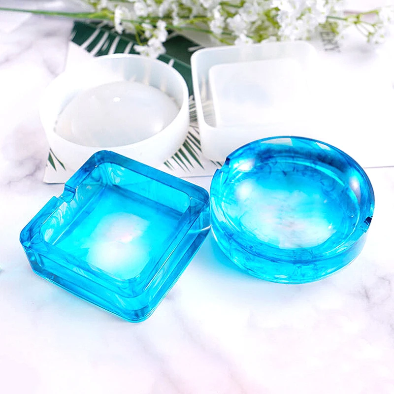 

1pcs Mold Ashtray Coaster Flexible Silicone Mold Epoxy ResinCraft Clay Resin Molds Plaster Mold