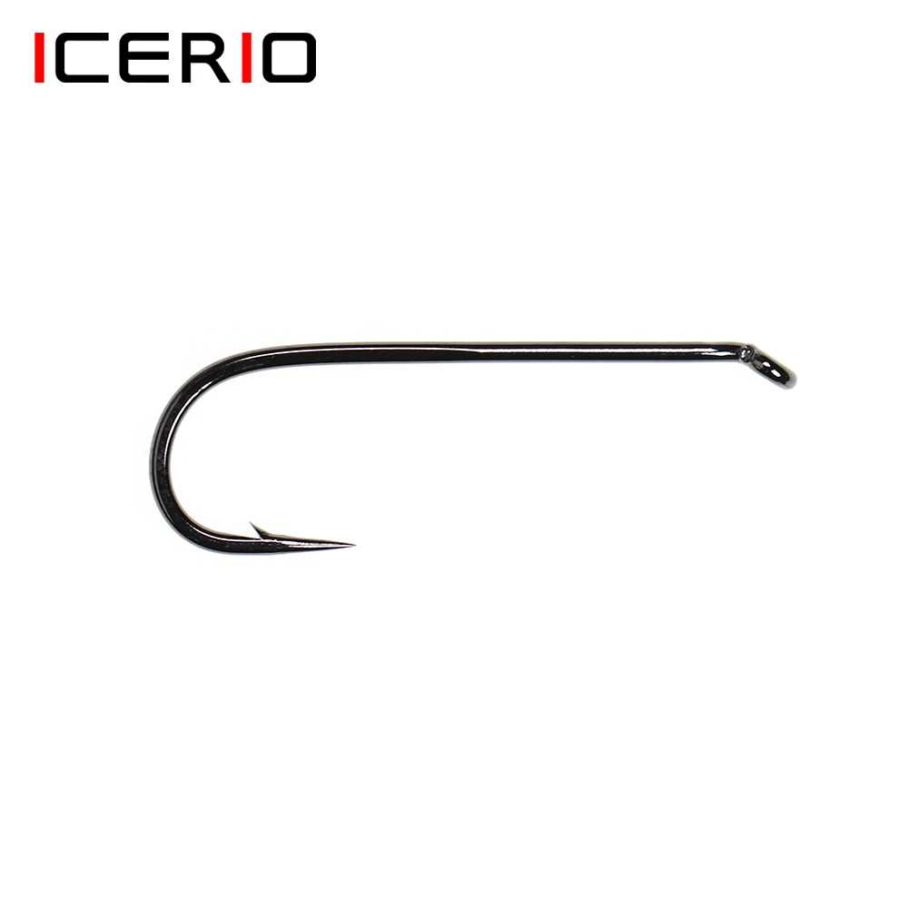 

ICERIO 30PCS 4X Length Standard Gap Forged Hooks Woolly Buggers Muddlers Zonkers Streamers Fly Tying Hook