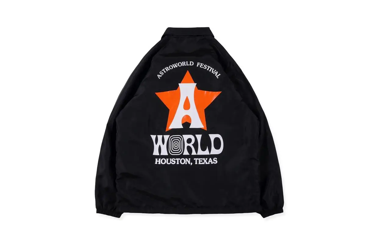 

19SS Travis Scott Astroworld festival Tour Jackets 1:1 men women streetwear hip hop astroworld travis scott coat mens jacket