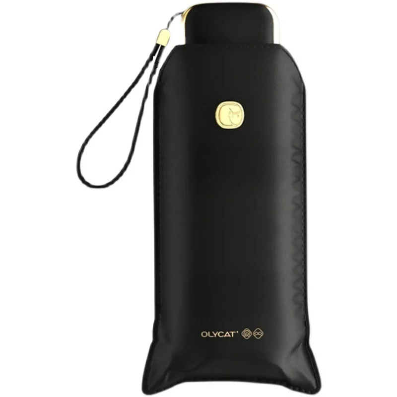 

Flat Automatic Umbrella Rain Women Ultralight Travel Sun Umbrella Girls Anti UV Portable Folding Umbrellas 6 Ribs Parasol