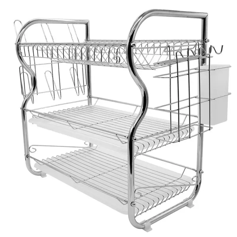 3 сушилка для посуды со слоем кухонные столовые приборы подставки подставка