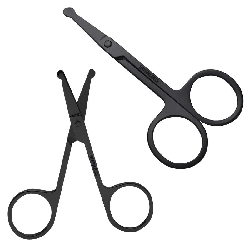 Ножницы многофункциональные с круглым носом безопасный триммер для волос бровей