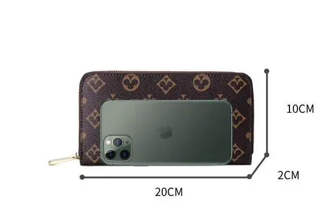 Женский кошелек Для женщин длинные кошельки на молнии в стиле пэчворк со