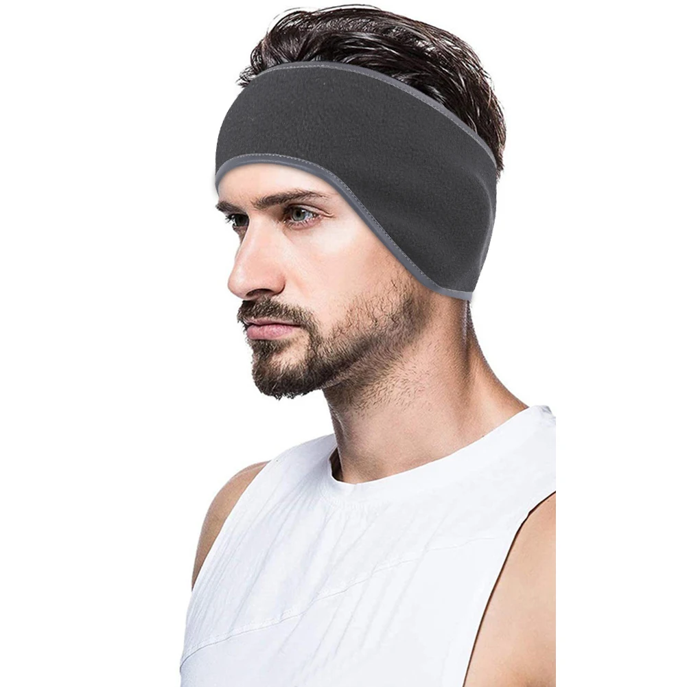 Зимняя повязка для волос с защитой ушей Теплая Флисовая Повязка на голову