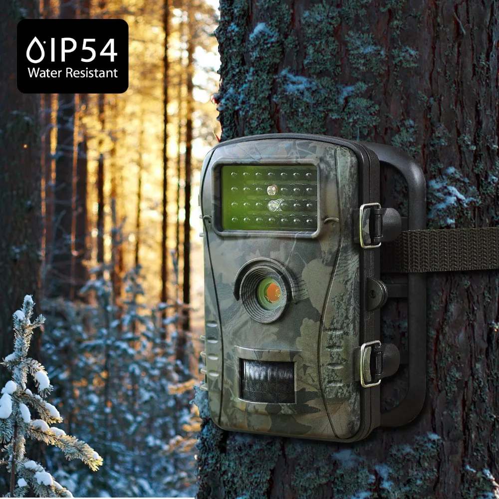 Hunting Camera 12MP 1080P HD No Glow Infrared Night Vision Outdoor Surveillance Wildlife Scouting Cameras Photo Traps Track
