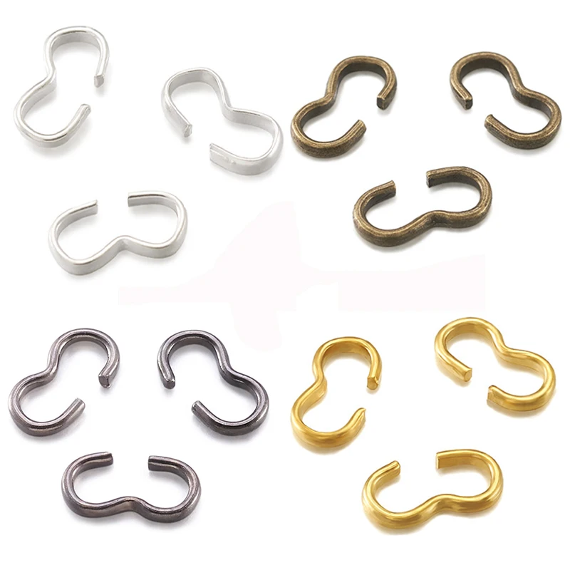 100 шт. железная застежка 3 слова цепь соединитель подвески для самостоятельного