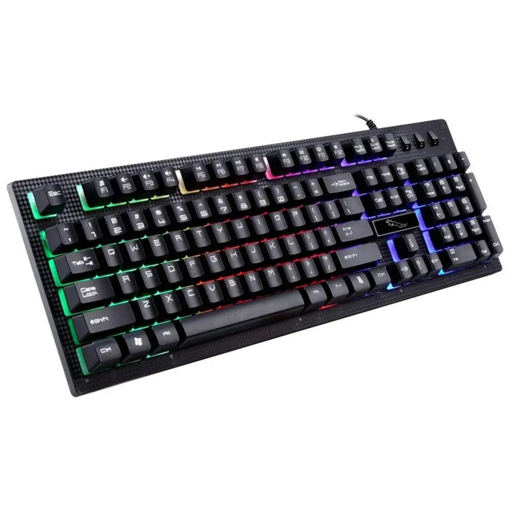 

Gaming G20 RGB Gaming Mechanical Keyboard 12 Cool LED RGB Backlit Mode,Water Resistant USB Wired FN Combination Keys,Blue Switch