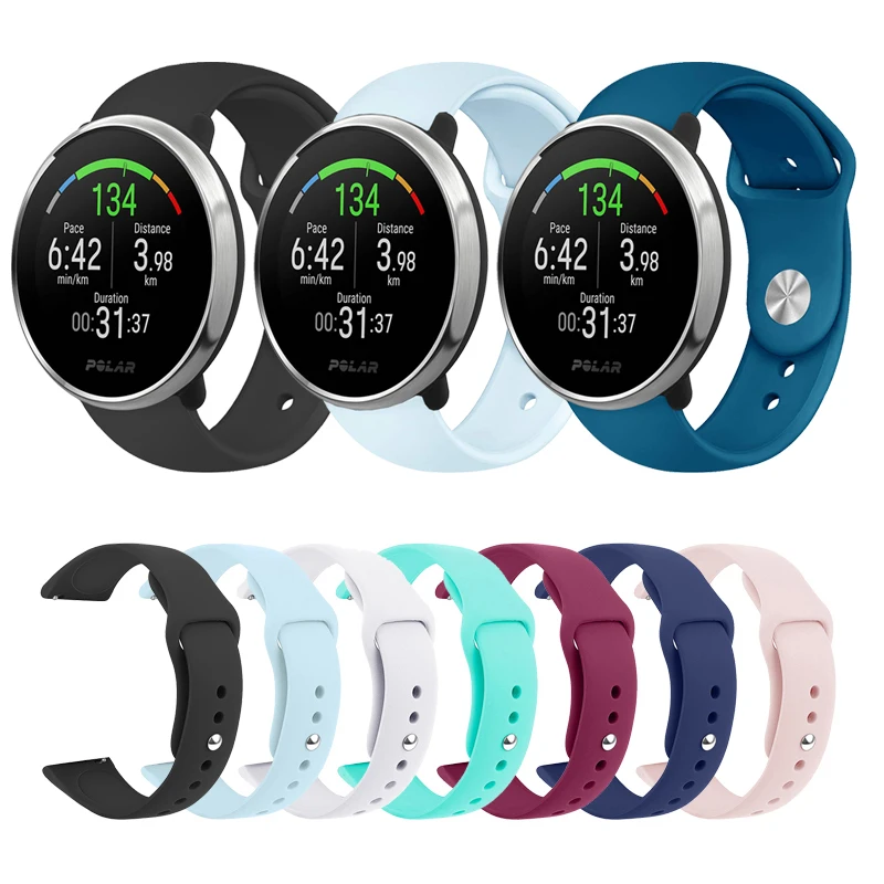 Легкий ремешок на запястье для POLAR IGNITE спортивный силиконовый Vantage M Сменные