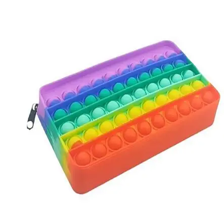 Новые сжимаемые игрушки пенал с пузырьковыми пузырьками детская игрушка для