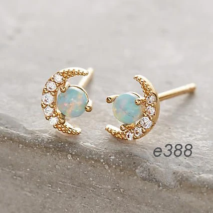 Серьги-гвоздики без пирсинга ювелирные украшения золотого цвета из