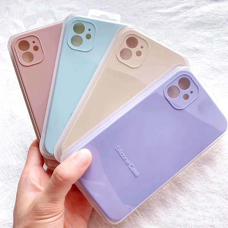 

Original Official Phone Cases For iPhone 12 Silicone Cases for iPhone 13 12 Pro Max 11 Pro Camera Protective Liquid Full Cover