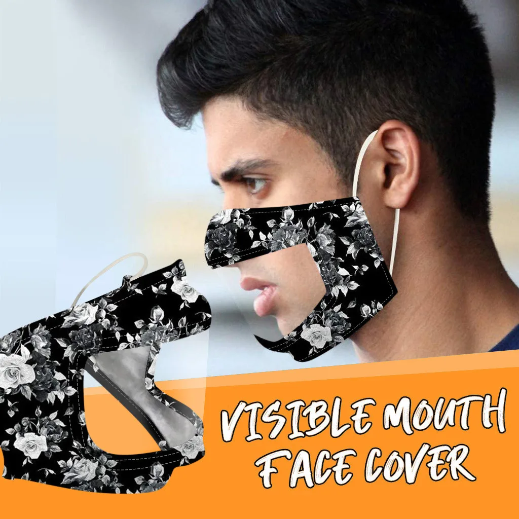 Улыбка коммуникатор лица Mascarilla с прозрачным виниловым видимым выражением губ