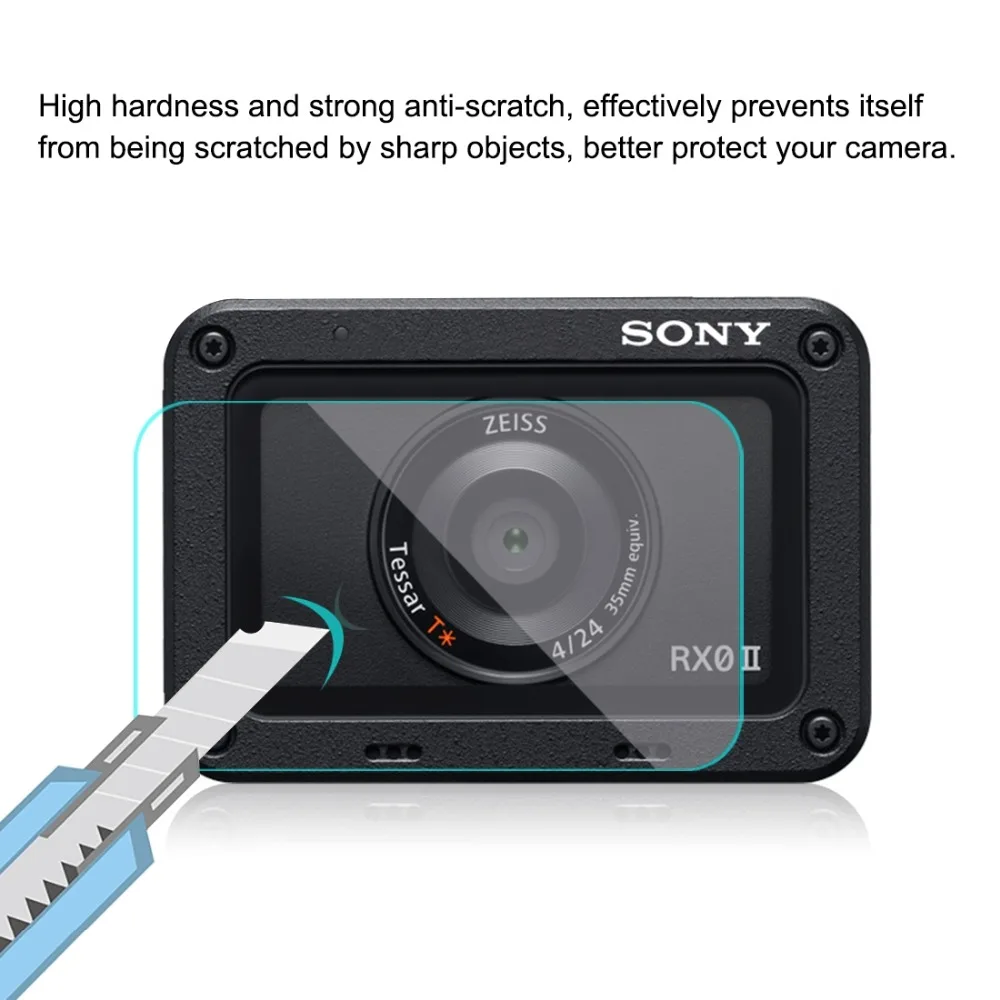 Front Lens &amp Back LCD Display Flexible Anti-fingerprint AF HD Film for Sony RX0 II Camera Screen Protector Accessories |