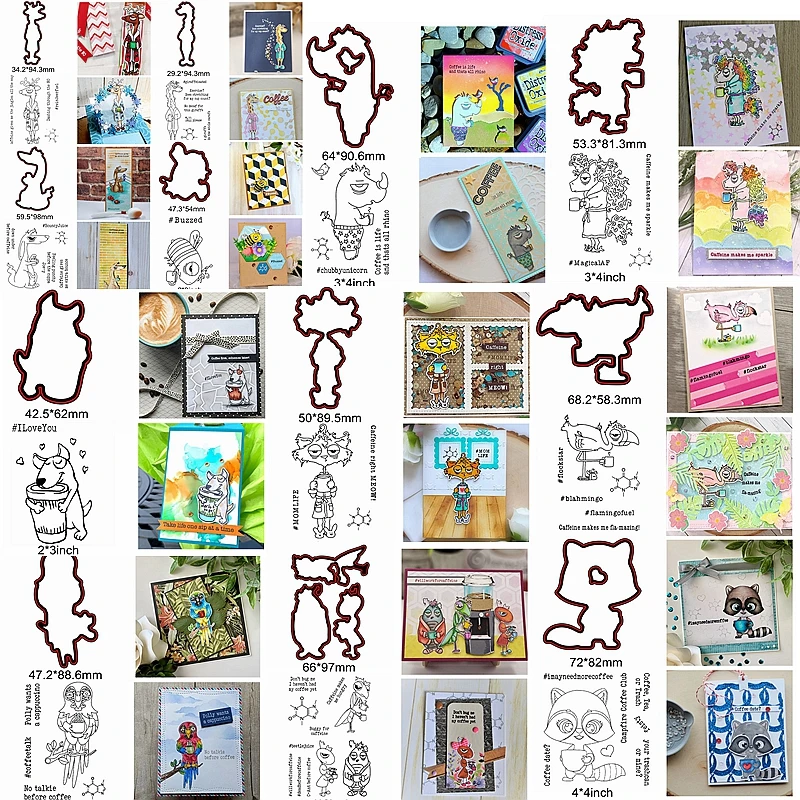 Металлический Трафаретный вырубной штамп матч прозрачный силиконовый штампы