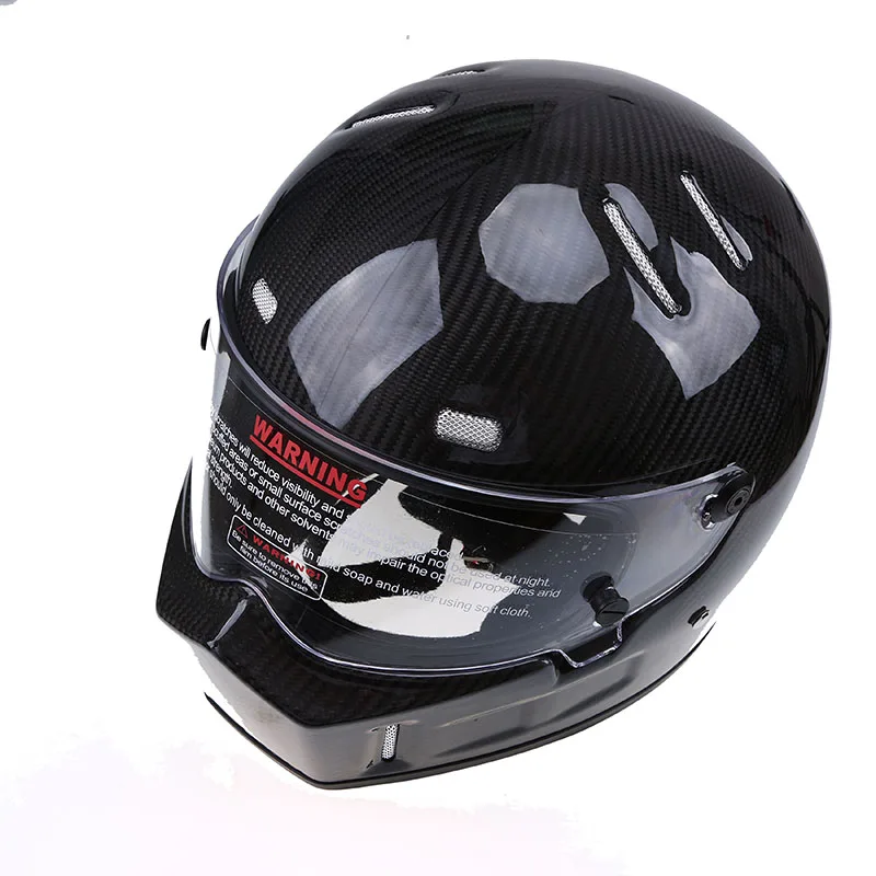 Мотоциклетный шлем POSSBAY из углеродного волокна