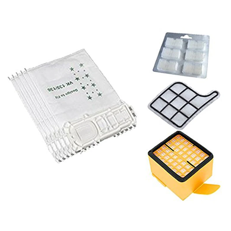 5 мешков для пылесоса 2 фильтра 1 Ароматические камни подходит Vorwerk Kobold 135 136 |