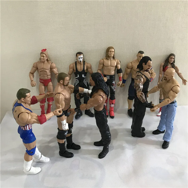 

Realistic action figure wrestler star player characters PVC Model occupation gladiators figurine collectible Toy gift for kids