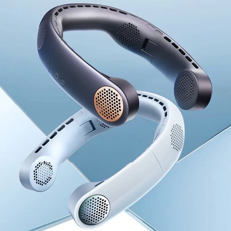 

Mini Neck Fan Portable Bladeless USB Rechargeable Mute Sports Fans Outdoor Xiaomi Ventilador