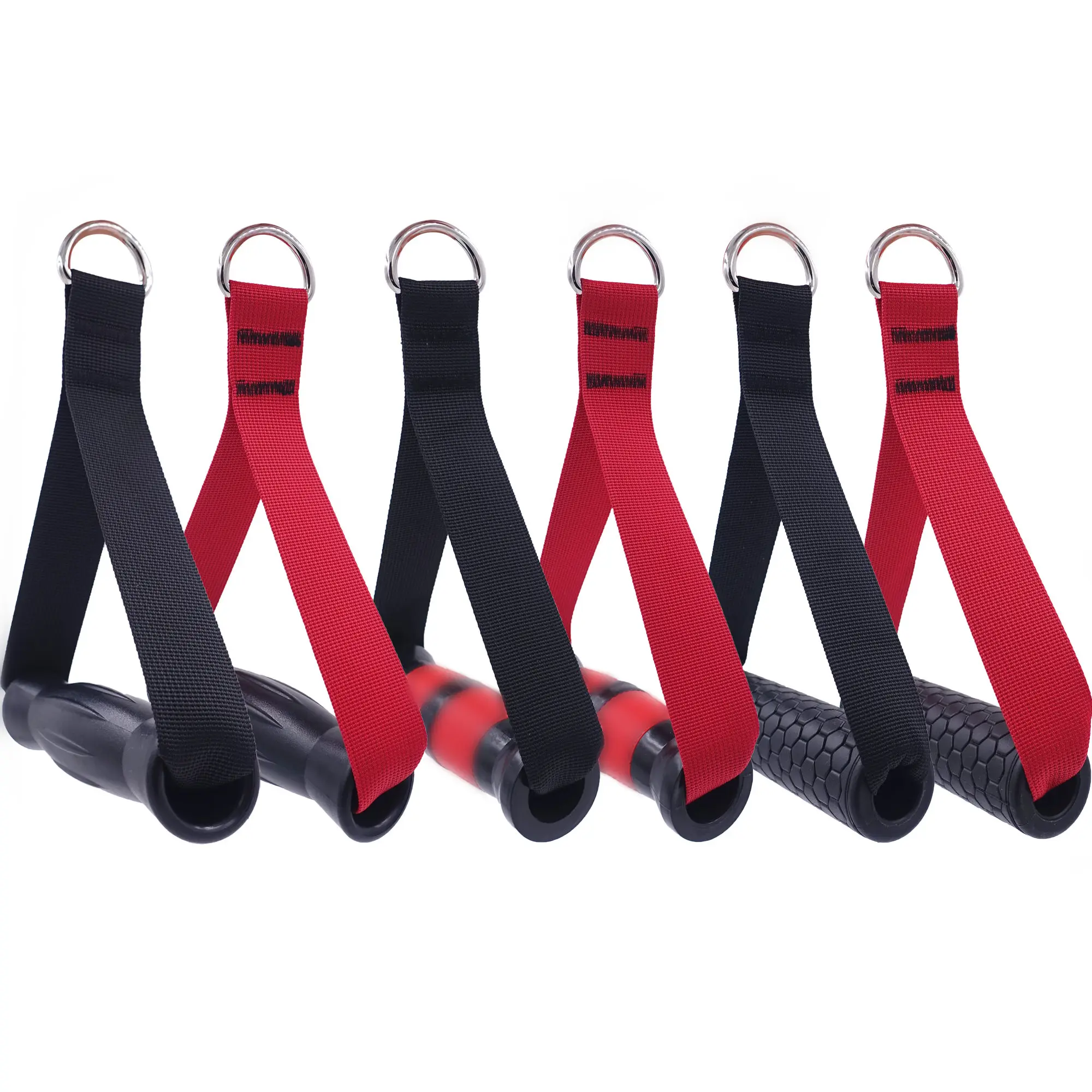 1 пара Тренажерный зал Эспандеры ручки анти скольжения с d образным кольцом канат