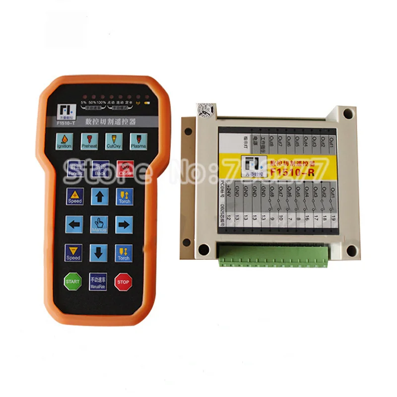 

CNC cutting machine remote control Fangling F1510 remote control gantry plasma flame cutting wireless remote control for f2100