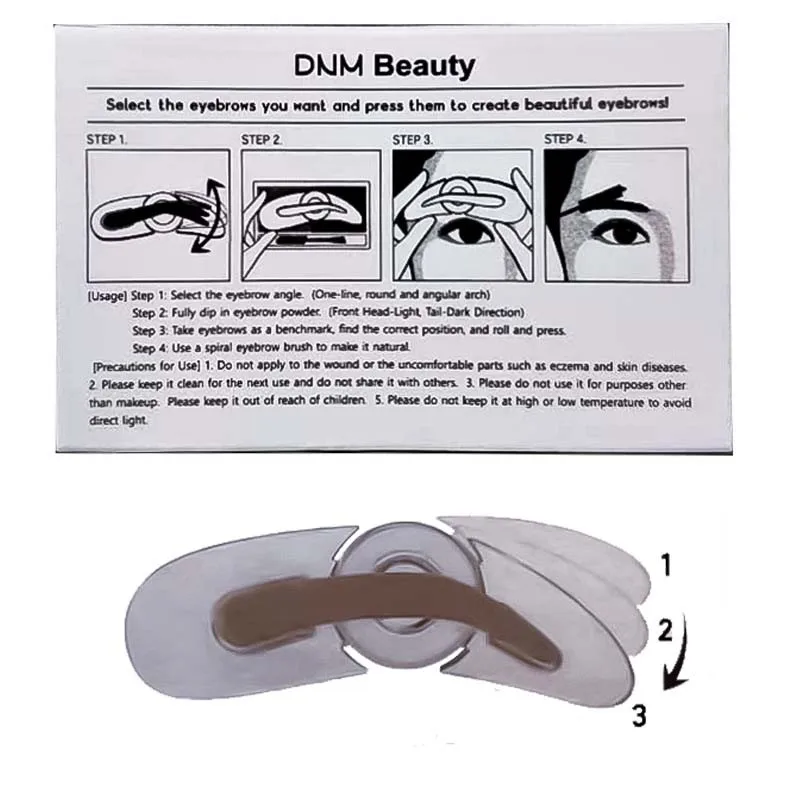 Многофункциональные трафареты для бровей многоразовые формирующие определение