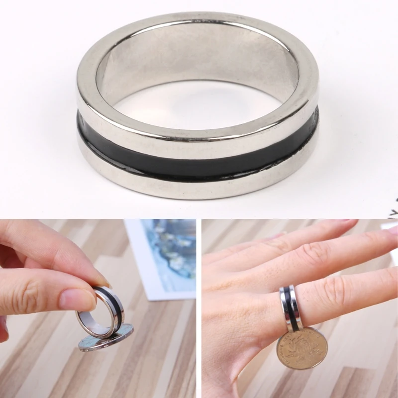 

JAVRICK Classic Rare Earth Strong Magnetic Rings PK Magic Tricks Pro Magic Props Rings