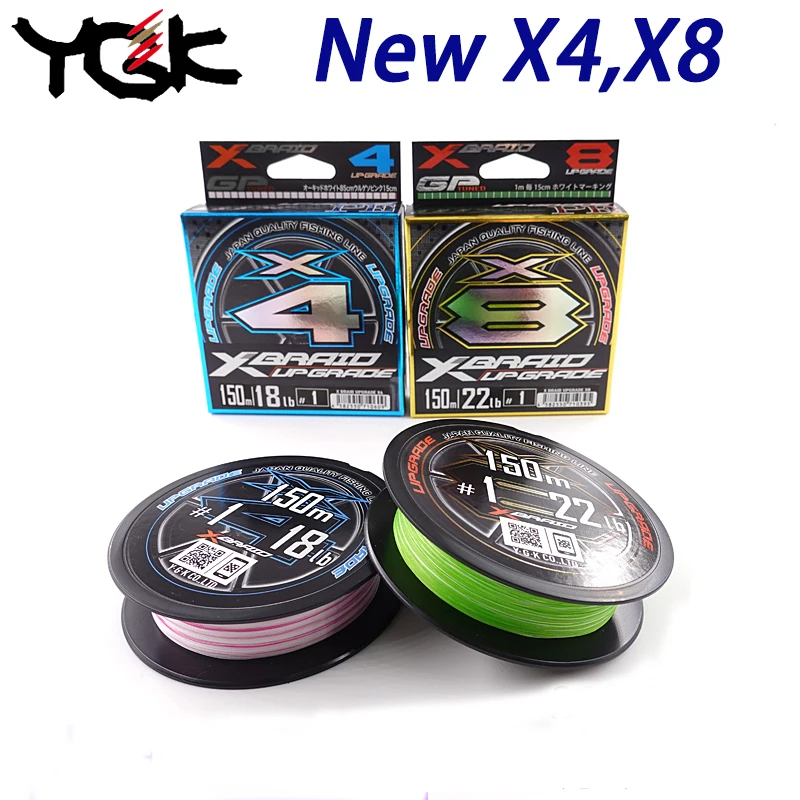 Японская оригинальная рыболовная леска YGK X4 X8 XBraid улучшенная полиэтиленовая