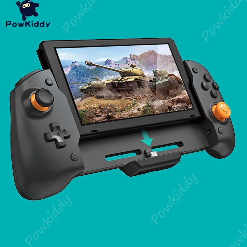 POWKIDDY для N Switch ручной контроллер сцепление консоли геймпад двойной вибрации