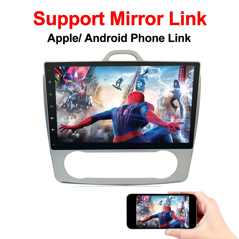 Яж автомобильный стерео Мультимедиа для Ford Focus /S-Max 2007-2011 (автоматический AC) с 10