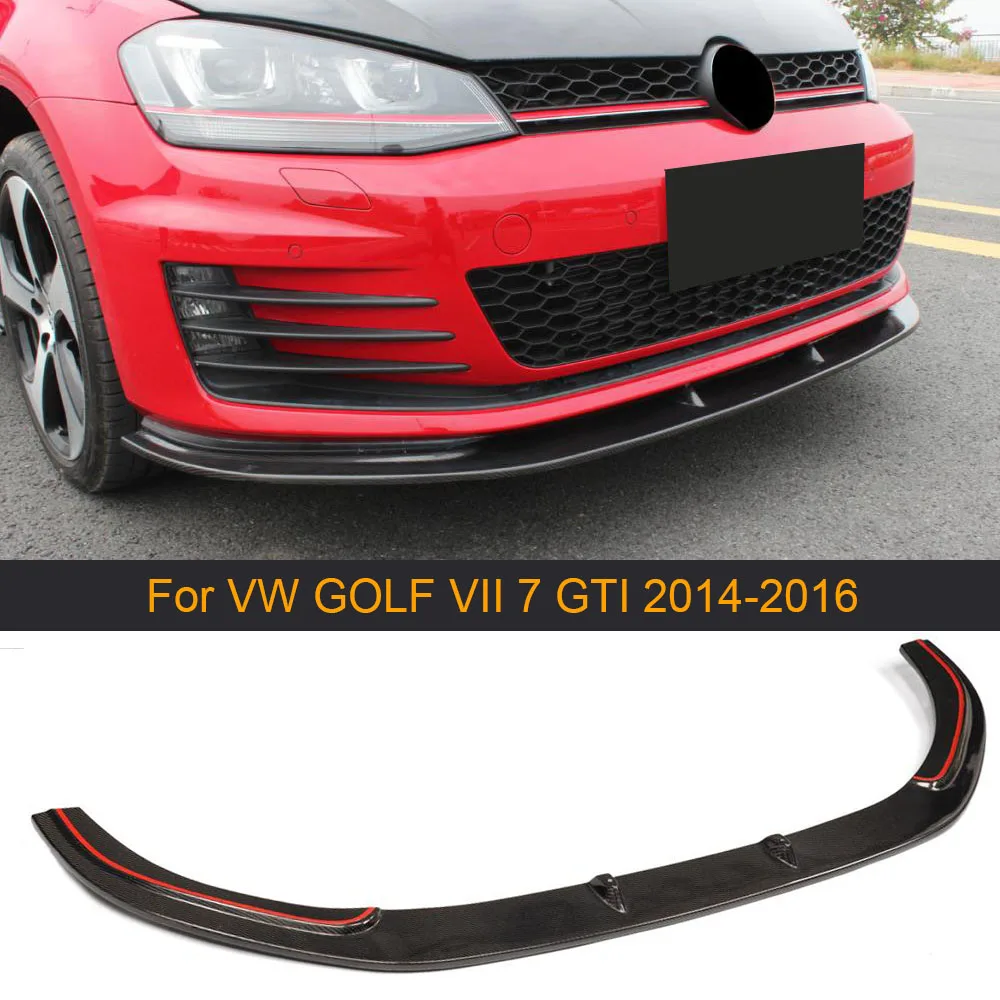 Автомобильный передний бампер из углеродного волокна спойлер для Volkswagen VW GOLF VII 7
