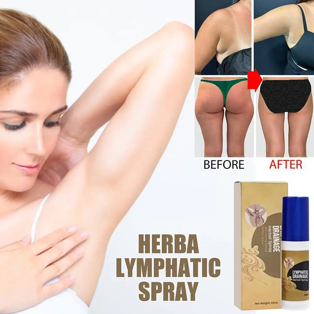 

Lymphatic Drainage Herbal Spray Anti-swelling Spray Painless Effective Breast Treatment Lymph Nodes S8m1