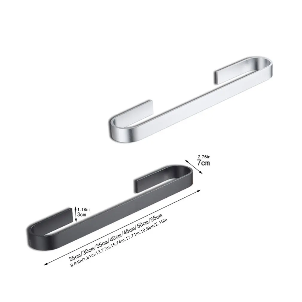 

Towel Rail Rack Towel Holder Bathroom Towels Rack Hanger 304 Stainless Steel Wall Hanging Towel Bar Storage Shelf